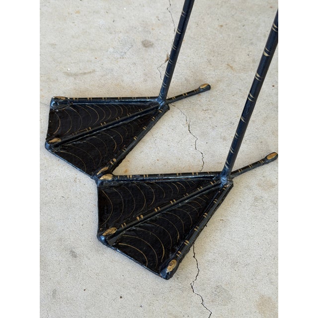 Vintage Hand-Painted Flamingo Sculpture on Metal Legs | Signed Mexican Folk Art For Sale In Naples, FL - Image 6 of 12