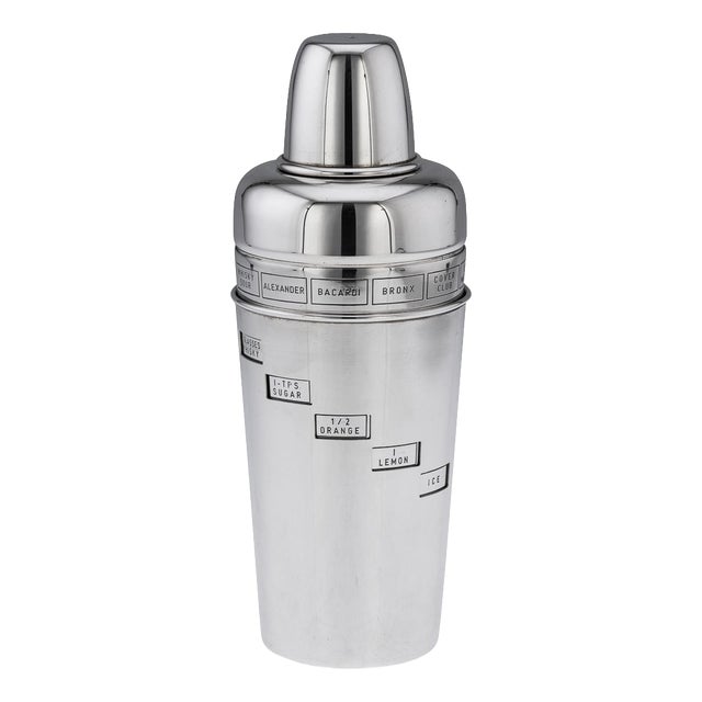 Vintage Italian Silver Cocktail Shaker, 1960 For Sale