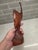 Brick Red Mid-Century Balinese Art Deco Elongated Maiden Bust in Premium Hardwood For Sale - Image 8 of 12