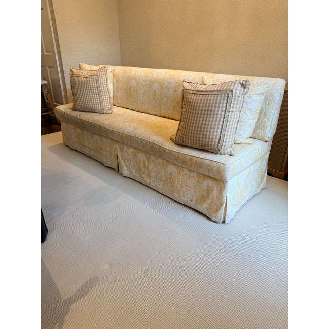 Custom Made Titley & Marr Toile Settee For Sale In Washington DC - Image 6 of 14