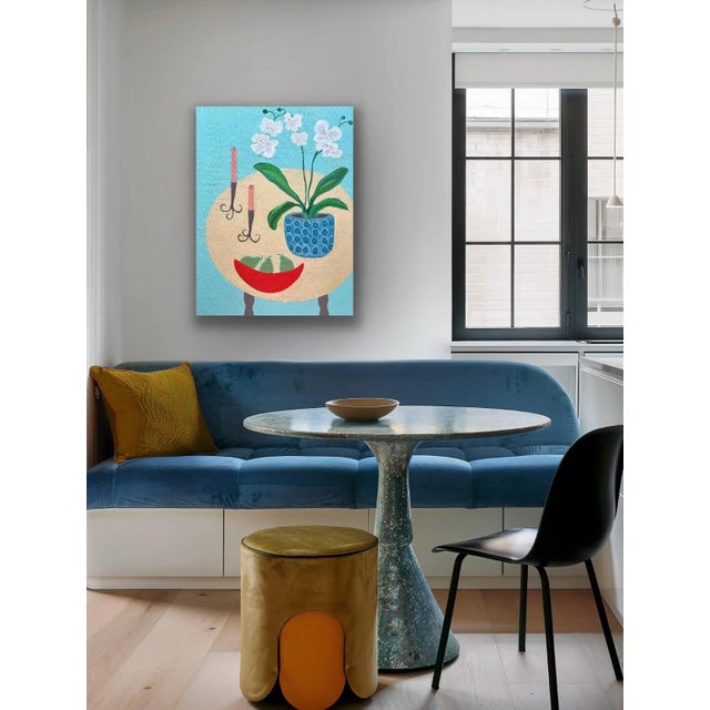 Still Life With Orchids and Pears For Sale In Boston - Image 6 of 8