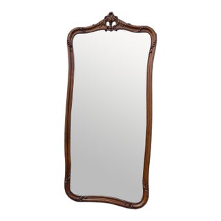 19th Century French Walnut Hallway Mirror. For Sale