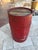 Red Antique Nail Keg Cask Barrel Painted Red With Twisted Metal Wire Bands For Sale - Image 8 of 12