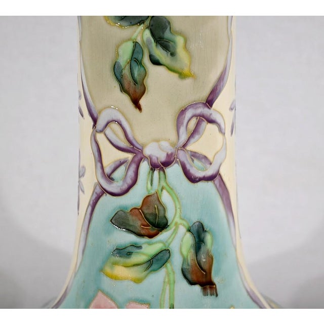 Ceramic Art Nouveau Earthenware Vase from Longchamp, 1890s / 1900s For Sale - Image 7 of 18