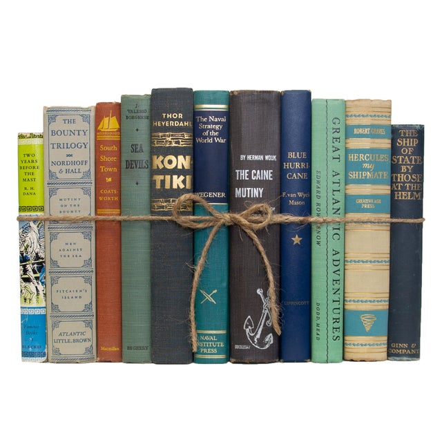 Distinguish any space with our Vintage Nautical SubjectPak. One linear foot of authentic vintage cloth and dust jacketed...