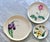 Mid-Century Modern Mid 20th Century Painted Petals Eclectic Floral Wall Plate Curation - 8 Piece Set For Sale - Image 3 of 16