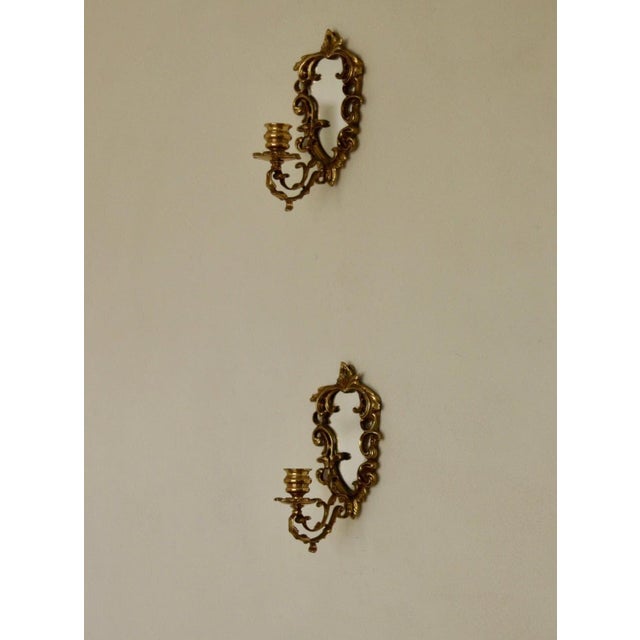 Mid-Century Modern Swedish Brass Sconces with Mirrors, Set of 2 For Sale - Image 16 of 16