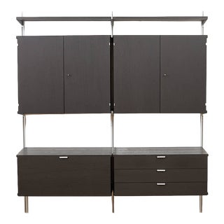 CSS Shelving System with Double-Door Cabinets and Drawers from George Nelson For Sale