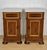 Spanish Wooden Nightstands with Marble Tops, 1930s, Set of 2 For Sale - Image 6 of 16