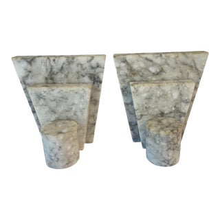 Vintage Mid Century Marble Bookend - a Pair For Sale