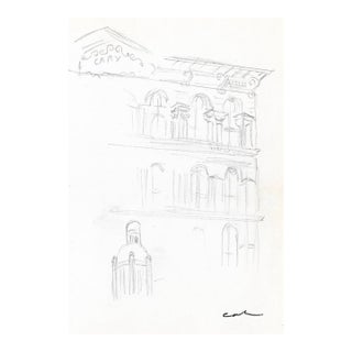Myriam Cahn New York Architectural Drawing For Sale