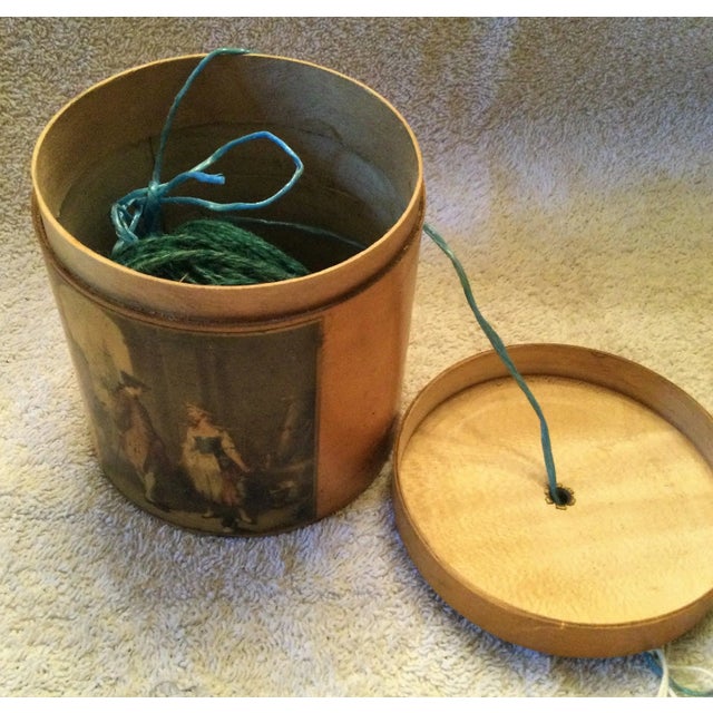 Vintage Wooden String Dispenser From England For Sale - Image 4 of 6