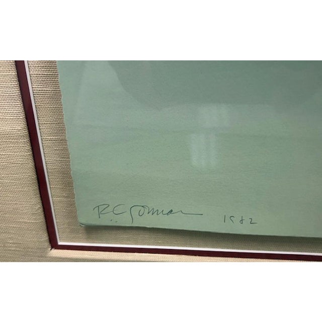 Native American R.C.Gorman "Chimayo Day" Lithograph Custom Framed Artwork 1982 For Sale - Image 3 of 6