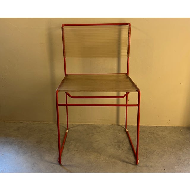 Giandomenico Belotti Vintage Italian Flyline Spaghetti Chairs by Giandomenico Belotti, Set of 2 For Sale - Image 4 of 14