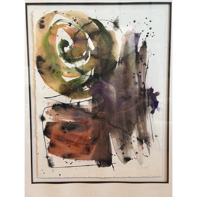 Sculpture Materials 1970s Modern Abstract Mixed-Media Painting For Sale - Image 7 of 7