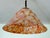Metal Art Deco Pendant Light in Pink Marble Glass, 1930s For Sale - Image 7 of 18