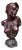 Bust of a Woman, Bronze with Amethyst For Sale