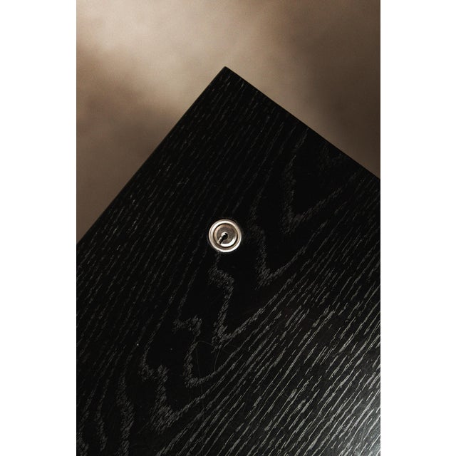 1970s Sideboard in Black Oak and Chrome by Florence Knoll Bassett for Knoll International, 1960s For Sale - Image 5 of 18