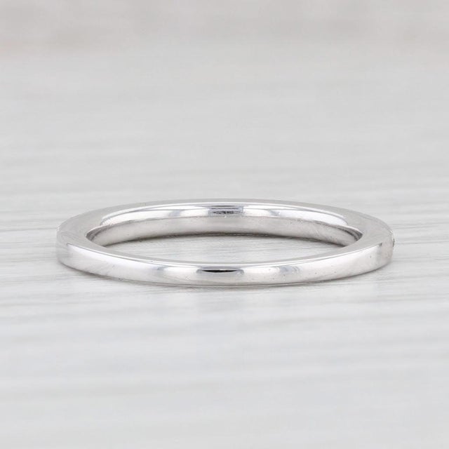 Scott Kay Diamond Wedding Band 14k White Gold Size 6.5 Stackable Ring For Sale - Image 4 of 9