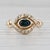 0.65ctw Blue Sapphire Diamond Ring 14k Yellow Gold Size 6.5 For Sale In Greensboro - Image 6 of 8