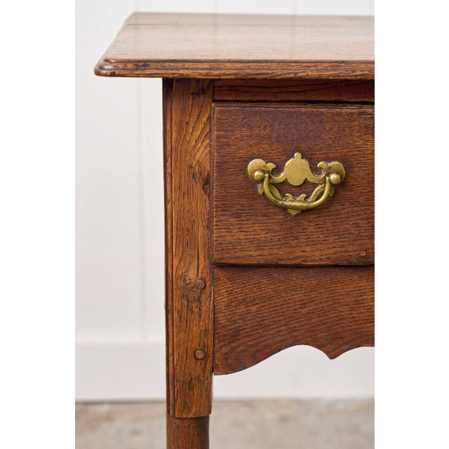 18th Century Georgian Period Oak Lowboy For Sale - Image 9 of 15