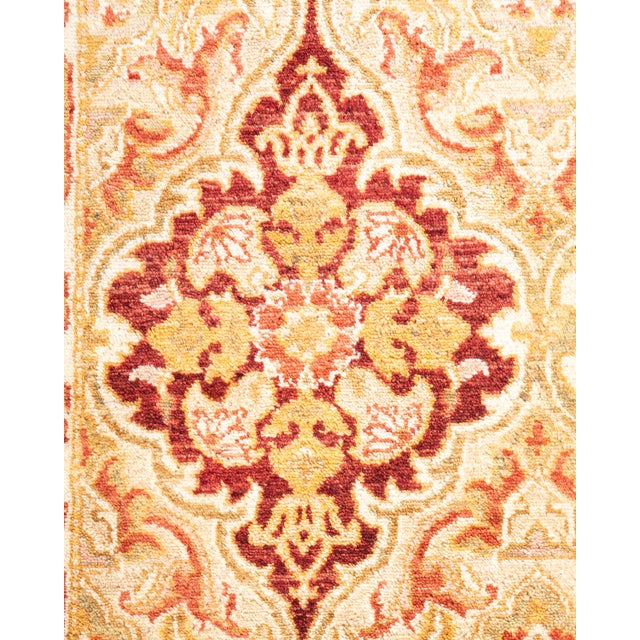 Traditional Mogul, One-of-a-Kind Hand-Knotted Runner Rug - Ivory, 2' 6" x 13' 10" For Sale - Image 3 of 8