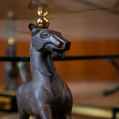 Flying Horses of Gansu Coffee Table by Maison Charles For Sale - Image 9 of 12