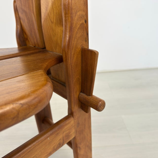 Italian Brutalist Dining Chairs - Set of 7 For Sale - Image 11 of 15