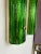 Contemporary Pair of Brass and Green Murano Glass Sconces, Italy For Sale - Image 11 of 12