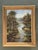This monumental original oil painting on canvas captures the serene, wild beauty of a tropical wetland landscape, likely...