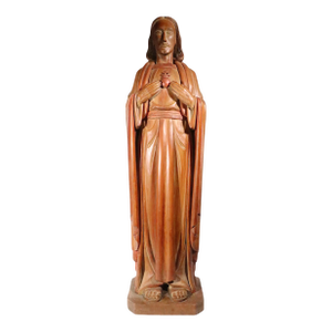 Vintage Carved Wood Jesus Dated '69