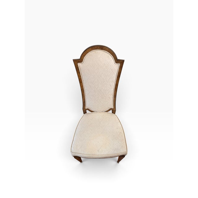 Late 20th Century Attributed to Mastercraft Burl Wood High-Back Dining Chairs, Set of 6 For Sale - Image 12 of 18