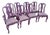 Hollywood Regency Custom Lilac Lacquered Queen Anne Dining Chairs - Set of 8 For Sale