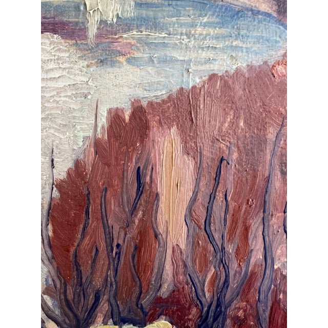 A. Augsburger, La Boucle du Rhône, Geneve, Oil on Canvas For Sale - Image 8 of 11