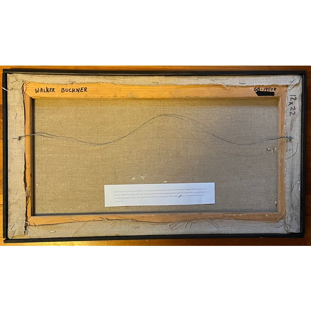 Textile Walker Buckner (New York 1943) Impressionist Oil Painting on Canvas - New England Berkshire Landscape For Sale - Image 7 of 8