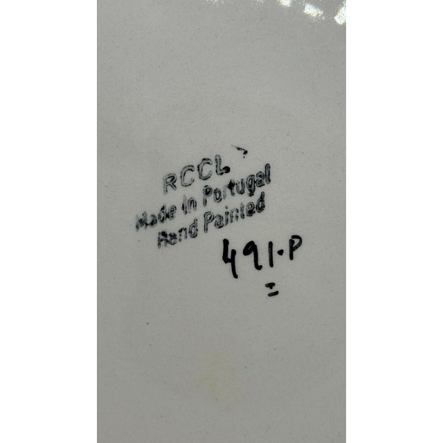 1970s Portuguese Hand Painted Planter Pot For Sale - Image 4 of 7