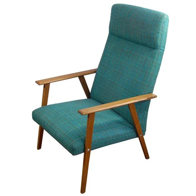 1960s Set of Danish Teak High-Backed Armchairs, 1960s For Sale - Image 5 of 10