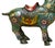 Turquoise Vintage Chinese Turquoise Blue Flower Cloisonné Enamel Horse Statue For Sale - Image 8 of 13