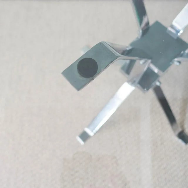 Italian Chrome & Glass Coffee Table, 1970s For Sale - Image 12 of 13