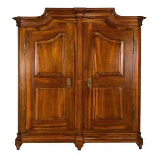 Louis XVI Walnut Armoire with Fine Marquetry For Sale