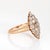 Victorian Antique Victorian Navette Ring 1ct Diamonds 14k Yellow Gold Sz 8.5 Fine Jewelry For Sale - Image 3 of 7
