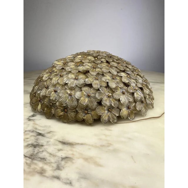 Italian Murano Glass Ceiling Lamp by Archimede Seguso, 1960s For Sale - Image 8 of 11