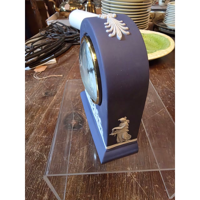 Neoclassical Wedgwood Clock For Sale - Image 3 of 9