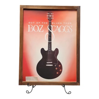 2018 Boz Scaggs Vip Tour Poster W/Ticket Stub For Sale