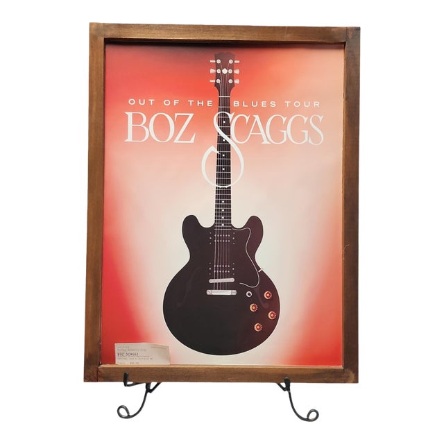 2018 Boz Scaggs Vip Tour Poster W/Ticket Stub For Sale