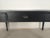 Black Farmhouse Table in Blackened Wood For Sale - Image 8 of 18
