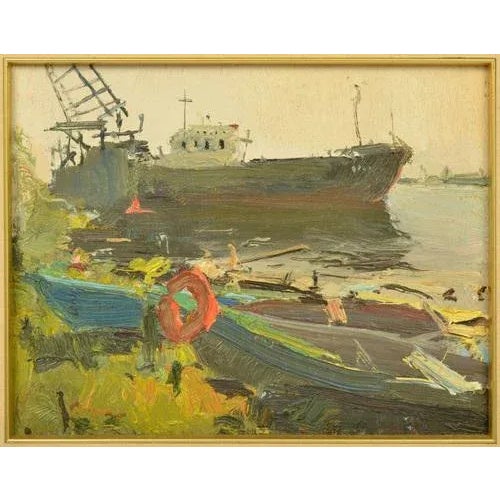 20th century. Cardboard, oil. 22x27 cm. Bruno Celmins.