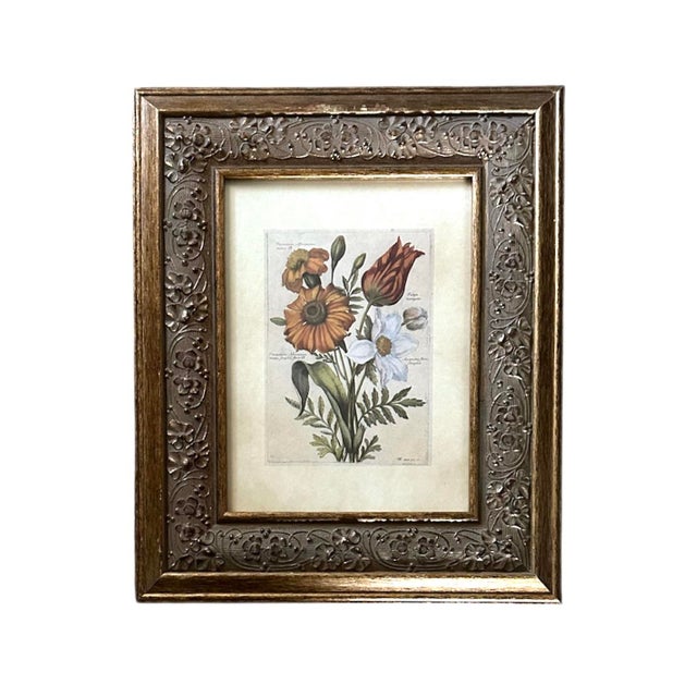 Late 20th Century Vintage Giltwood Framed Botanical / Floral Prints, a Set of 4 For Sale - Image 5 of 8