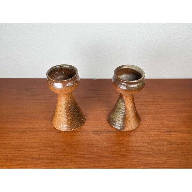 Mid-Century Modern Danish Studio Pottery Candleholder from Gunni Nordström, 1960s, Set of 2 For Sale - Image 15 of 18