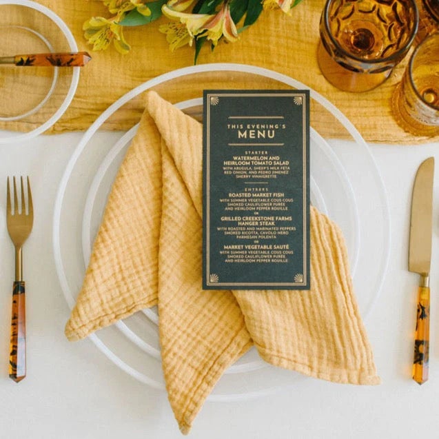 Set of 4, Soft, luxurious, and crafted for elevated gatherings, these Organic Cotton Napkins in Charcoal feature a gentle...